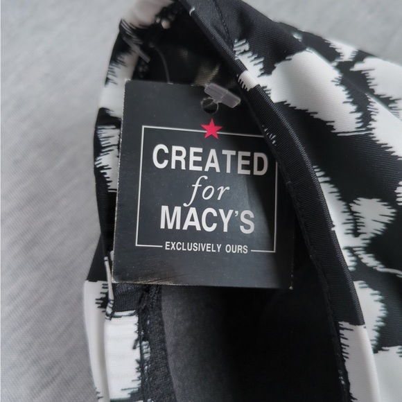 🎅🏻 3/$50 👯‍♀️Host Pick⚡️(Macy’s) Swim Solutions Printed Flyaway Tankini Top - Picture 5 of 10